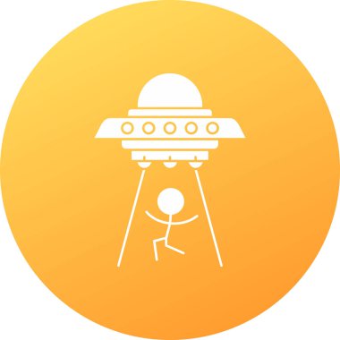 UFO simgesinin vektör illüstrasyonu