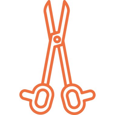 makas simgesi vektör illüstrasyonu