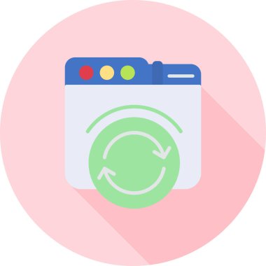 Web simgesi, basit vektör illüstrasyonu