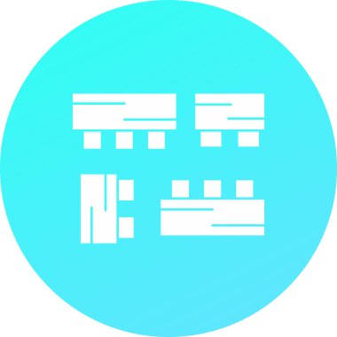 Modern bir simgenin vektör illüstrasyonu