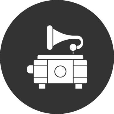 Megafon ikonu vektör illüstrasyonu