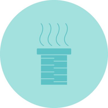 Sıcak Kahve Modern ikon vektör illüstrasyonu