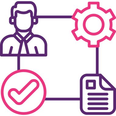 Müşteri servisi. Basit resimleme