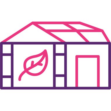 Ev. Web simgesi basit illüstrasyon