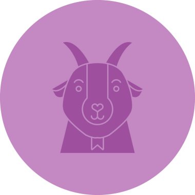 Hayvan ikonu. Domuzun vektör çizimi