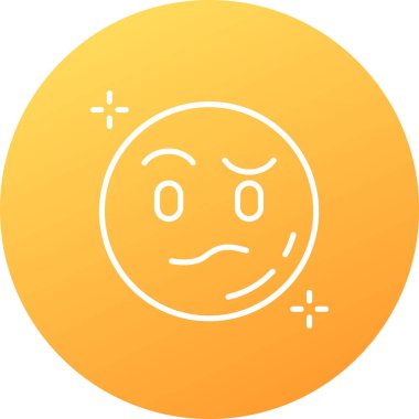 emoji simgesi vektör illüstrasyonu