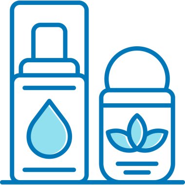 Beyaz arka planda izole edilmiş ana hatlı kozmetik krem ikonu. kozmetik sembolü