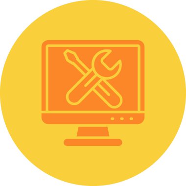 Seo simgesinin vektör illüstrasyonu