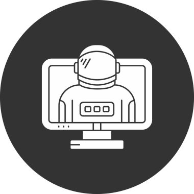 Modern simgenin vektör illüstrasyonu