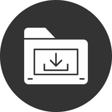 Vektör glyph düz simgesi indir