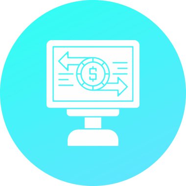 vektör lcd simgesi illüstrasyonu