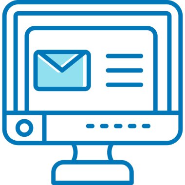 e-posta ileti simgesi ana hat biçiminde