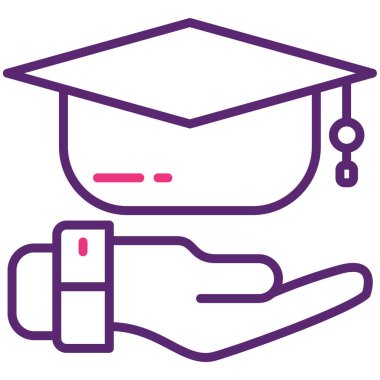 Eğitim ikonu, vektör illüstrasyonu, eğitim kavramı