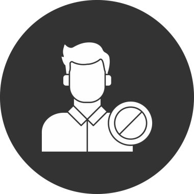 Avatar kişi vektör simgesi