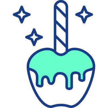 doğum günü mum simgesi, basit tasarım illüstrasyonu