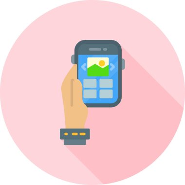 akıllı telefon simgesi vektör illüstrasyonu