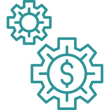 Dolar. Web simgesi basit illüstrasyon