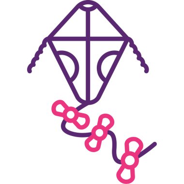 Bir zincir simgesinin vektör illüstrasyonu