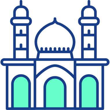 Cami. Web simgesi basit illüstrasyon