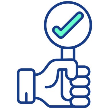 vektör ince çizgi simgesini kontrol et