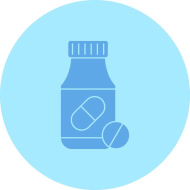 Tıp şişe simge vektör çizim