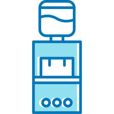 Elektrikli ısıtıcı simgesi renk ana hatları vektörü