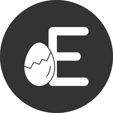 Yumurta. Web simgesi basit illüstrasyon