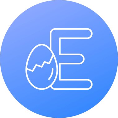 Yumurta simgesi vektör illüstrasyonu