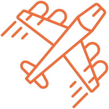 Uçak. Web simgesi basit illüstrasyon