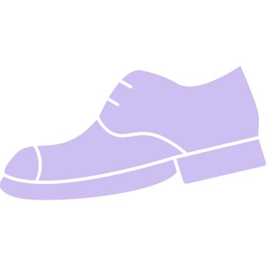 Bir çift mor ayakkabının vektör çizimi