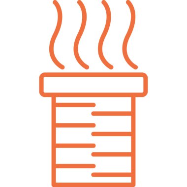 sıcak kahve simge vektör çizim