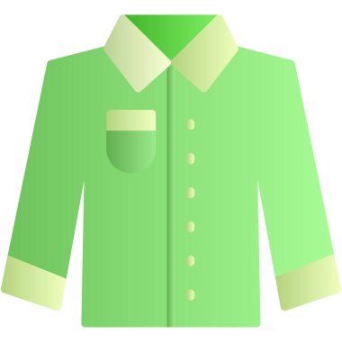 Ceket. Web simgesi basit illüstrasyon