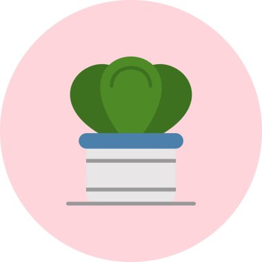 Çiçek. Web simgesi basit illüstrasyon