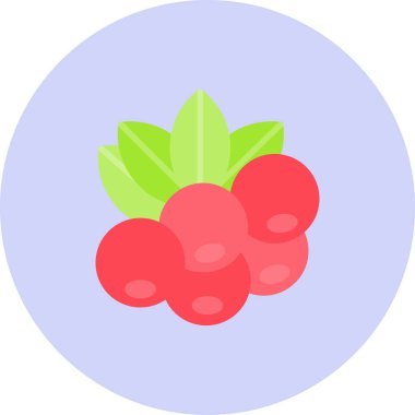 Ahududu. Web simgesi basit illüstrasyon