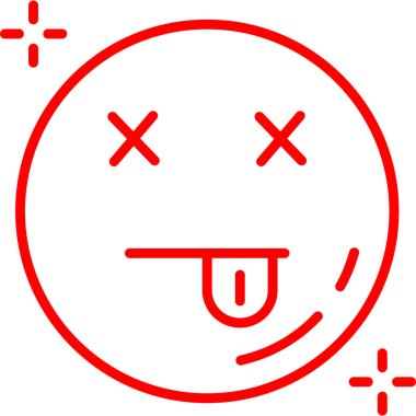 Smiley simgesi, vektör illüstrasyonu