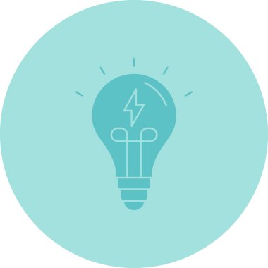 ampul simgesi, vektör illüstrasyonu