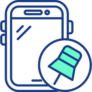 - Telefon. Web simgesi basit tasarım