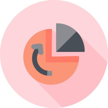 iş grafiği ikon vektör illüstrasyonu