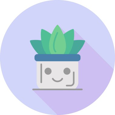 Kaktüs. Web simgesi basit illüstrasyon