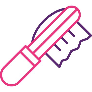 Fırça simgesi vektör illüstrasyonu