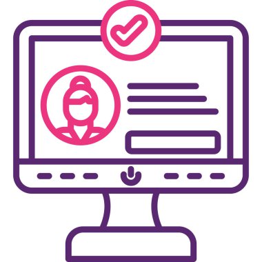 bilgisayar simgesi, vektör illüstrasyonu