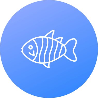 balık vektörü simgesi modern basit vektör illüstrasyonu