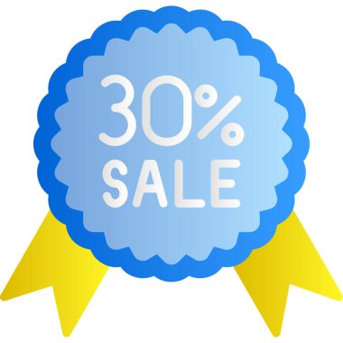 % 3 mavi yuvarlak düz simge