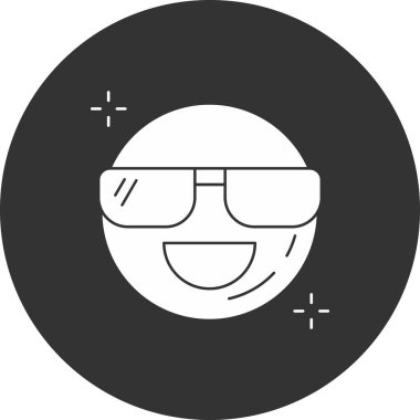 emoji simgesinin vektör illüstrasyonu