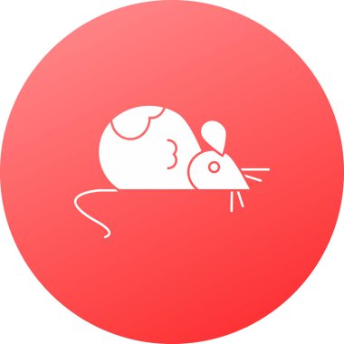 Beyaz arka planda beyaz fare simgesi izole edildi. Çember düğmesi. vektör illüstrasyonu