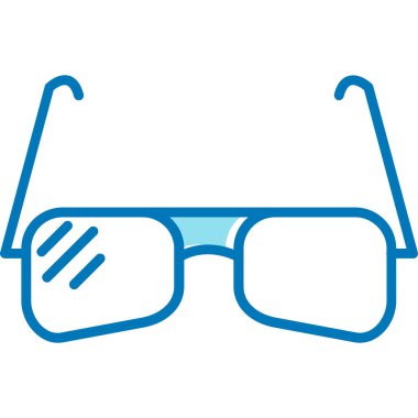 gözlük simgesi modern vektör illüstrasyonu