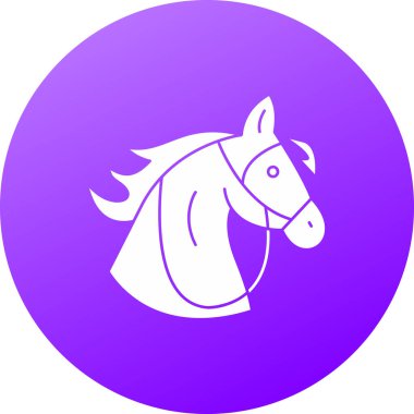 Bir at simgesinin vektör illüstrasyonu