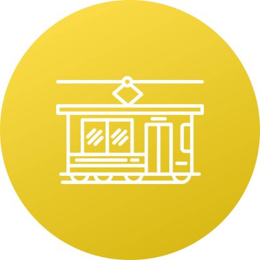 tren simgesi vektör illüstrasyonu