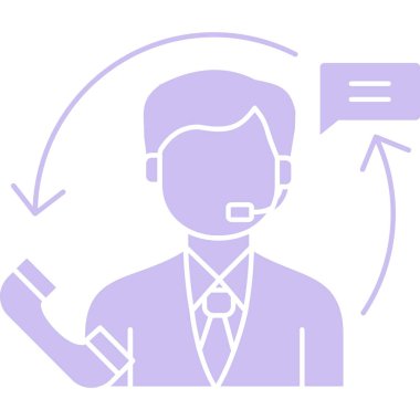 Konuşma balonu olan bir iş adamının vektör çizimi