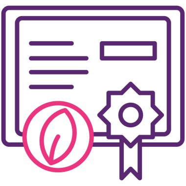 diploma. Web simgesi basit illüstrasyon